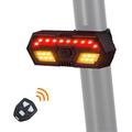 WEST BIKING YP0701314 Luz Trasera LED Bicicleta Bocina Intermitente Advertencia Luz Trasera con Mando a Distancia