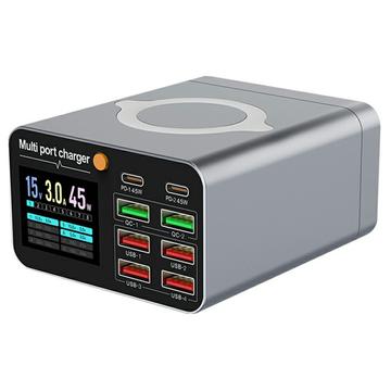 WLX-M2 Estación de carga de sobremesa GaN con carga inalámbrica - 80 W