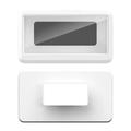 Soporte de teléfono impermeable de pared para baño - 6.8" - Blanco