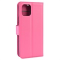 Funda para iPhone 11 - Estilo Cartera - Rosa Fuerte