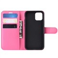 Funda para iPhone 11 - Estilo Cartera - Rosa Fuerte