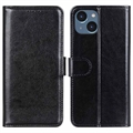 Funda con Cierre Magnético para iPhone 15 Plus - Estilo Cartera - Negro