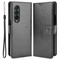 Funda con Tarjetero para Samsung Galaxy Z Fold4 - Estilo Cartera - Negro