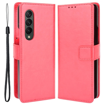 Funda con Tarjetero para Samsung Galaxy Z Fold4 - Estilo Cartera - Rojo