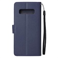 Funda para Samsung Galaxy S10+ - Estilo Cartera - Azul Oscuro