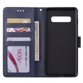 Funda para Samsung Galaxy S10+ - Estilo Cartera - Azul Oscuro