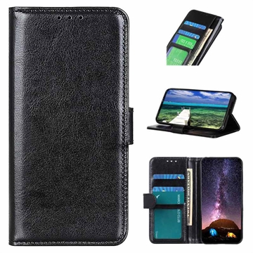 Funda con Cierre Magnético para Nokia C32 - Estilo Cartera - Negro