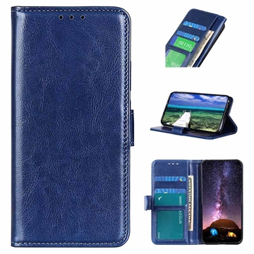 Funda con Cierre Magnético para Nokia C32 - Estilo Cartera - Azul