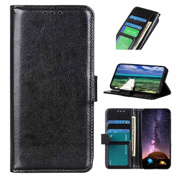 Funda con Cierre Magnético para iPhone XR - Estilo Cartera - Negro