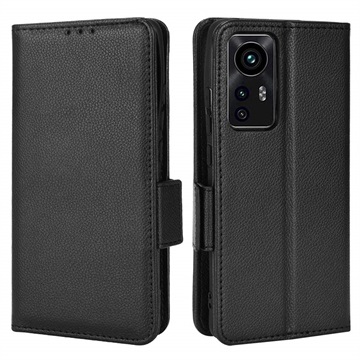 Funda con Cierre Magnético para iPhone XR - Estilo Cartera - Negro