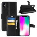 Funda con Cierre Magnético para iPhone XR - Estilo Cartera - Negro