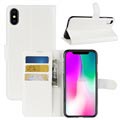 Funda con Cierre Magnético para iPhone XR - Estilo Cartera - Blanco