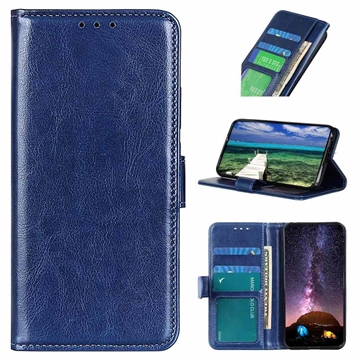 Funda con Cierre Magnético para iPhone 15 Pro Max - Estilo Cartera - Azul