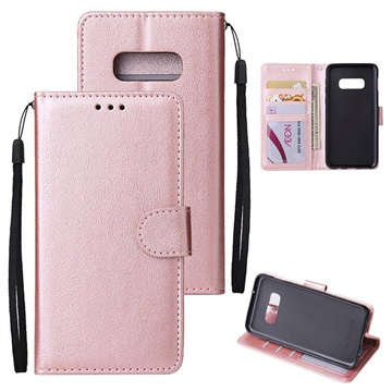 Funda para Samsung Galaxy S10e - Estilo Cartera - Rosa Dorado