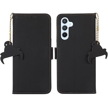 Funda con RFID para Samsung Galaxy A34 5G - Estilo Cartera - Negro
