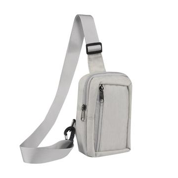 Bolsa de nylon resistente al agua para el pecho y el hombro - Para teléfonos de 6.5"- 7.2" - Beige