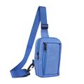 Bolsa de nylon resistente al agua para el pecho y el hombro - Para teléfonos de 6.5"- 7.2" - Azul