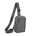 Bolsa de nylon resistente al agua para el pecho y el hombro - Para teléfonos de 6.5"- 7.2" - Gris oscuro