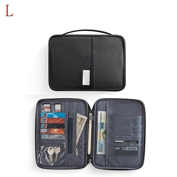 Cartera de viaje impermeable con asa - L - Negra
