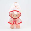 Impermeable con Capucha para Muñeca Labubu 17cm - Rojo