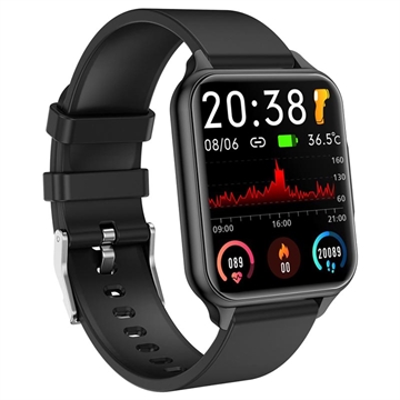 Smartwatch Impermeable con Pulsómetro K12 - Negro