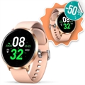 Smartwatch Impermeable con Pulsómetro K12 - Rosa Dorado