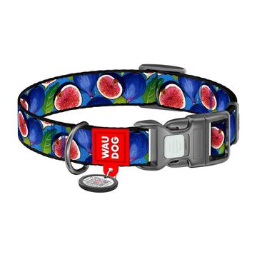 Waudog Collar de perro de nylon con código QR - Talla S