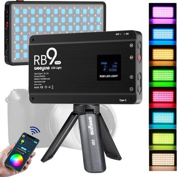 Weeylite RB9 Luz de vídeo RGB portátil con trípode