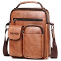 Multifunctional Universal Leather Shoulder Bag - Black