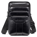 Multifunctional Universal Leather Shoulder Bag - Black