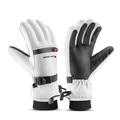 West Biking YP0211271 Guantes de esquí impermeables con soporte táctil - M - Blanco
