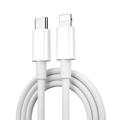 iPhone / iPad / iPod 30W USB-C / Lightning - 1,2m - Blanco
