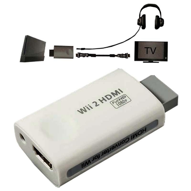 Convertidor Adaptador Para Nintendo Wii A Hdmi Audio 1080p