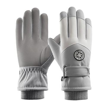 Guantes de invierno con pantalla táctil - Mujer - Gris / Blanco