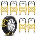 Cadenas de nieve para neumáticos de coche de invierno / Cadenas de tracción de seguridad - 6 uds.
