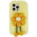 Carcasa de TPU 3D Plush Invierno peluda para iPhone 14 Pro Max