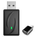 Dongle USB 2 en 1 inalámbrico para CarPlay y Android Auto con adaptador USB-C