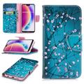 Funda Cartera Wonder Series para Huawei P20 Lite - Flores Blancas