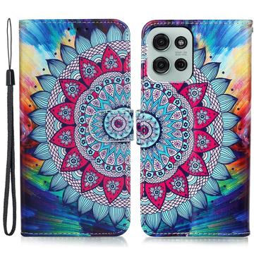 Funda Serie Wonder para Motorola Moto G75 - Estilo Cartera - Mandala