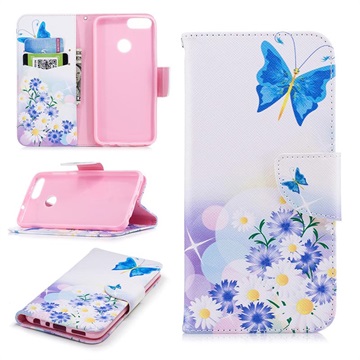 Funda Cartera Wonder Series Huawei P Smart - Mariposa Azul