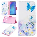 Funda Cartera Wonder Series para Huawei P30 Lite - Mariposa Azul