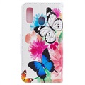 Funda Wonder para Samsung Galaxy A40 - Estilo Cartera - Mariposas