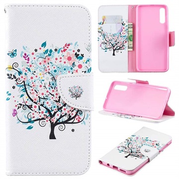 Funda Cartera Wonder Series Samsung Galaxy A50 - Árbol Floreciente