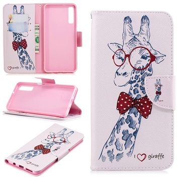 Funda Wonder Series para Samsung Galaxy A7 (2018) - Estilo Cartera - Girafa