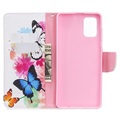 Funda Wonder para Samsung Galaxy A71 - Estilo Cartera - Mariposas