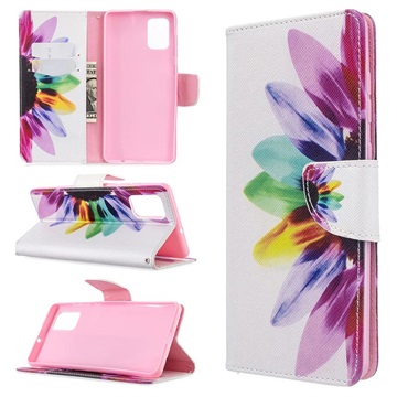 Funda Wonder para Samsung Galaxy A71 - Estilo Cartera - Flor