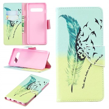 Funda Cartera Wonder Series Samsung Galaxy S10+ - Pájaros