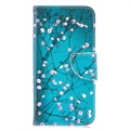 Funda Cartera Wonder Series para Samsung Galaxy S10e - Flores Blancas