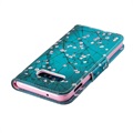 Funda Cartera Wonder Series para Samsung Galaxy S10e - Flores Blancas