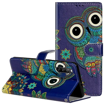 Funda Serie Wonder para Sony Xperia 10 V - Estilo Cartera - Búho